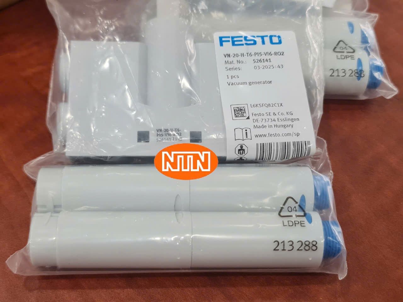 Vacuum generator Festo VN-20-H-T6-PI5-VI6-RO2 526141 Bộ tạo chân không ...